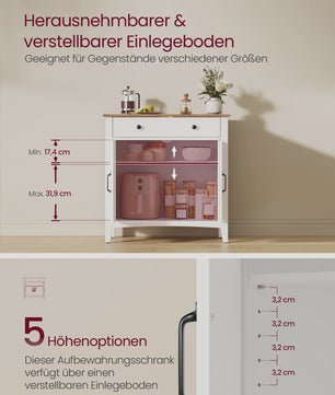 Landelijke Sideboard Kast met Lades en Deuren - Stijlvolle Opbergoplossing
