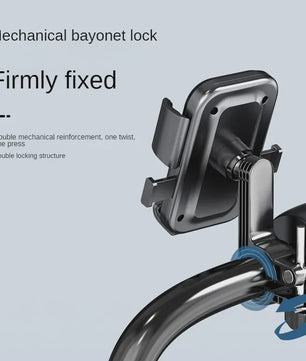 Universele Fiets & Motor Telefoonhouder - 360° Rotatie, Schokbestendig & Veilig