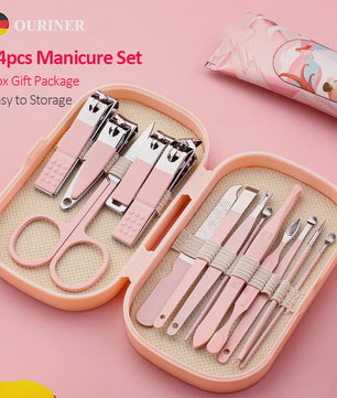 14-delige Luxe Manicure en Pedicure Set - Roestvrij Staal