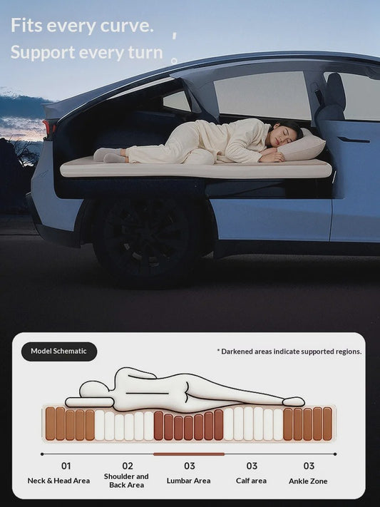 Luxe Opblaasbaar Luchtbed voor Auto - Universeel SUV Achterbank Matras
