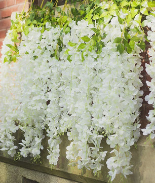 24x Kunst Wisteria Bloemen Slirang - Hangende Garland voor Bruiloft & Decoratie