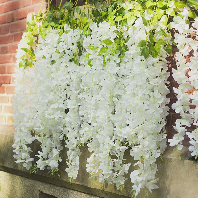 24x Kunst Wisteria Bloemen Slirang - Hangende Garland voor Bruiloft & Decoratie