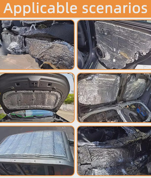 10mm Dikke Zelfklevende Auto Isolatie & Geluidsisolatie Mat - Schokabsorberend DIY