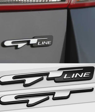 3D GT Line Embleem Badge Sticker - Stijlvolle Auto Accessoire voor Peugeot & Kia