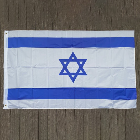 Israëlische Vlag 90x150cm - Polyester Nationale Vlag van Israël