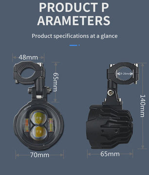 Set van 2x 100W Motor LED Verstralers - Dubbele Kleur & Flitsfunctie