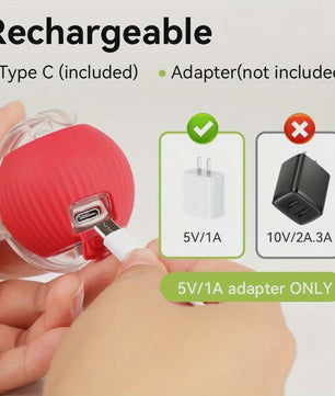 Interactieve Kattenbal Speelgoed - Automatisch Rollend, Oplaadbaar & Slim