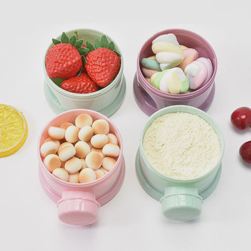 Babydoos Melkpoeder & Snack Container - Gelaagd & Draagbaar