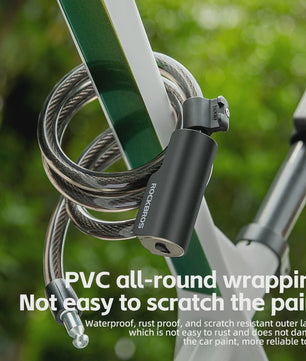 ROCKBROS Draagbaar Fiets Kabel Diefstalbeveiliging Slot met Sleutels - Zinc Alloy