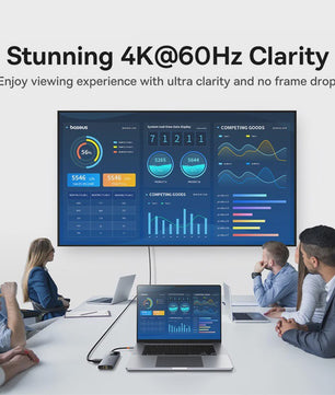 Baseus 6-in-1 USB-C Hub: 4K HDMI, 10Gbps USB 3.2, PD 100W, RJ45 Adapter