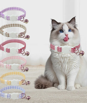 Verstelbare Kattenhalsband met Bel - Veilig & Stijlvol - Anti-verstikking Gesp