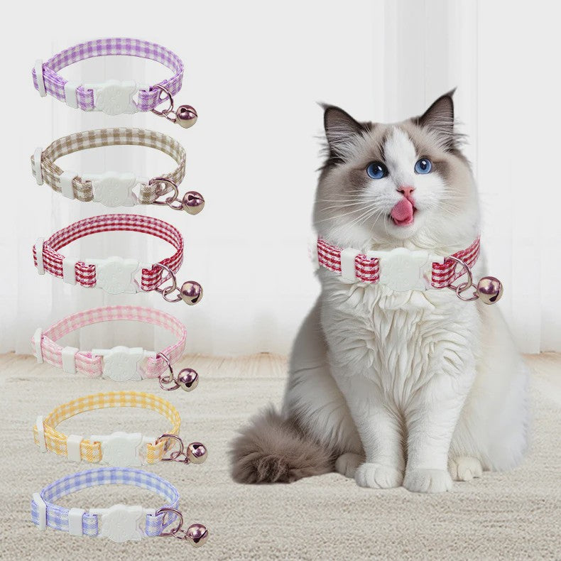 Verstelbare Kattenhalsband met Bel - Veilig & Stijlvol - Anti-verstikking Gesp