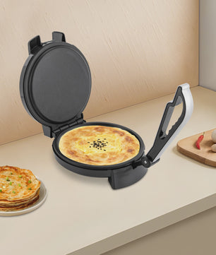 Elektrische Roti & Tortilla Maker - 1200W, Dubbelzijdig Verwarmen, Anti-aanbaklaag