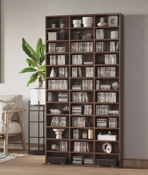 Ruime Boekenkast voor CD's en DVD's - 36 Vakken, 1116 CD's / 528 DVD's Opslag