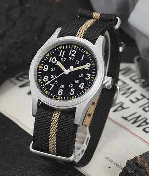 Militado ML05 Herenhorloge 38mm - Vintage Stijl met Miyota Uurwerk & Saffierglas