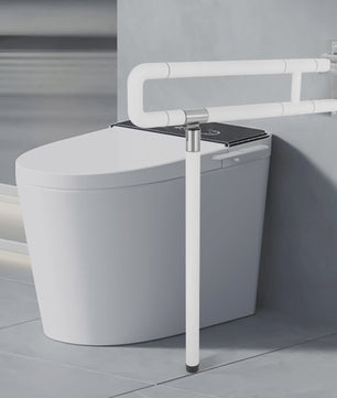 Klapbare Toiletbeugel met Steunpoot - Veiligheid en Ondersteuning bij het Toilet