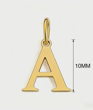 Gouden Initiaal Bedel - Roestvrij Staal - DIY Ketting Bedeltje A-Z