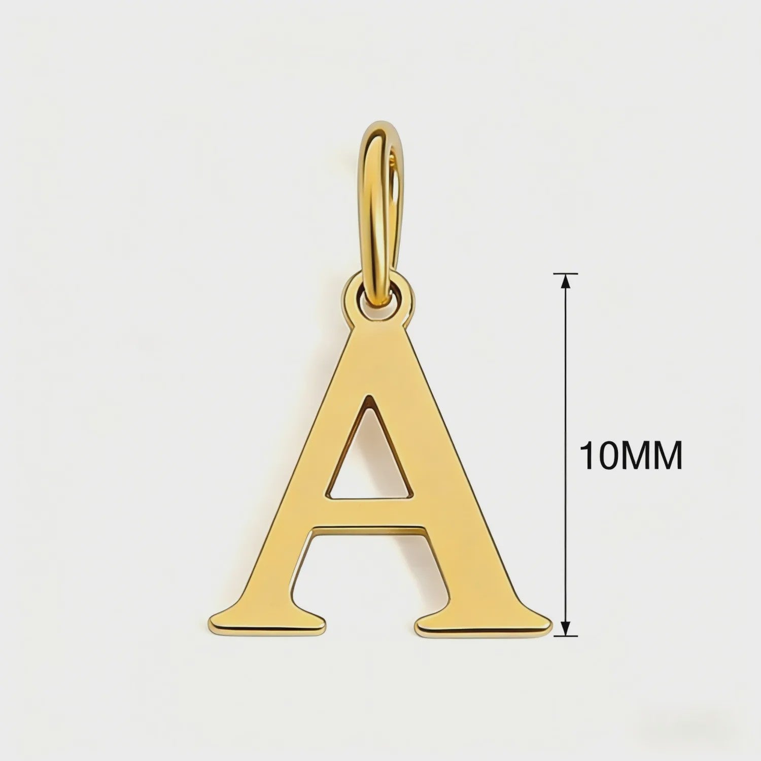 Gouden Initiaal Bedel - Roestvrij Staal - DIY Ketting Bedeltje A-Z