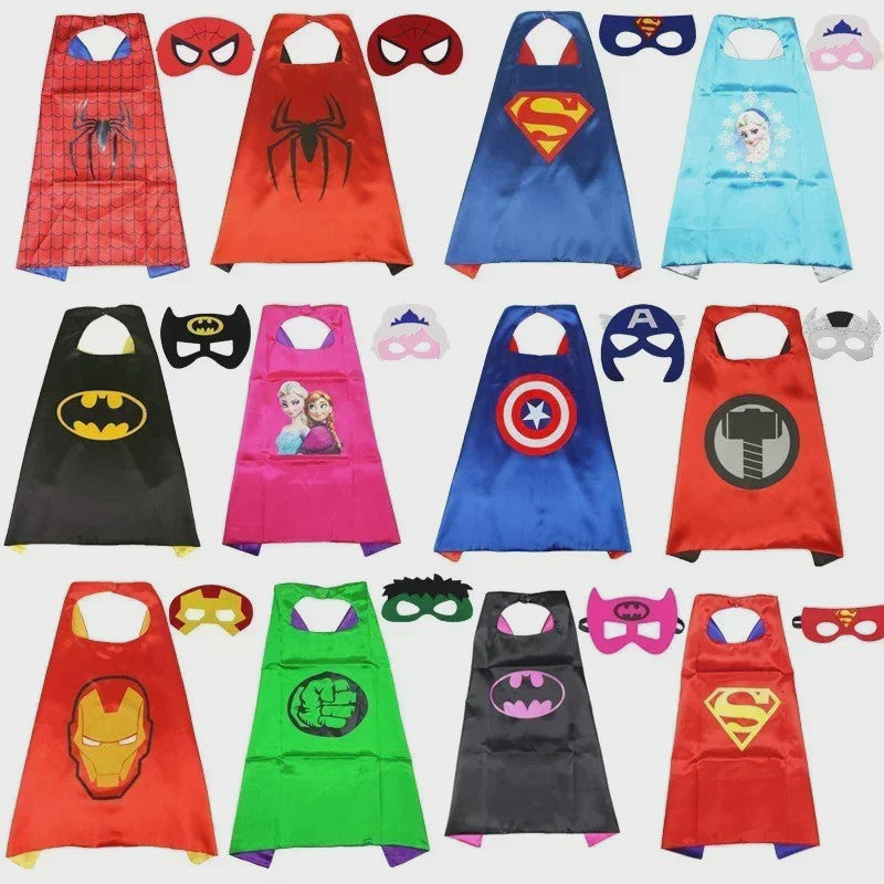 Superheld Cape en Masker Set - Kinderen Cosplay Verkleedkostuum