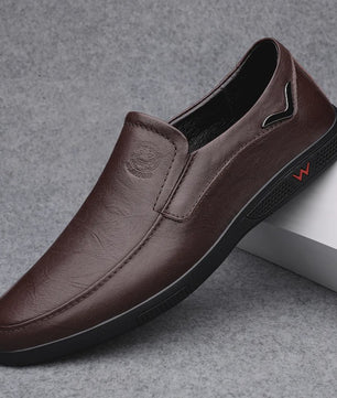Handgemaakte Leren Herenschoenen - Zakelijk Casual - Rubberen Zool