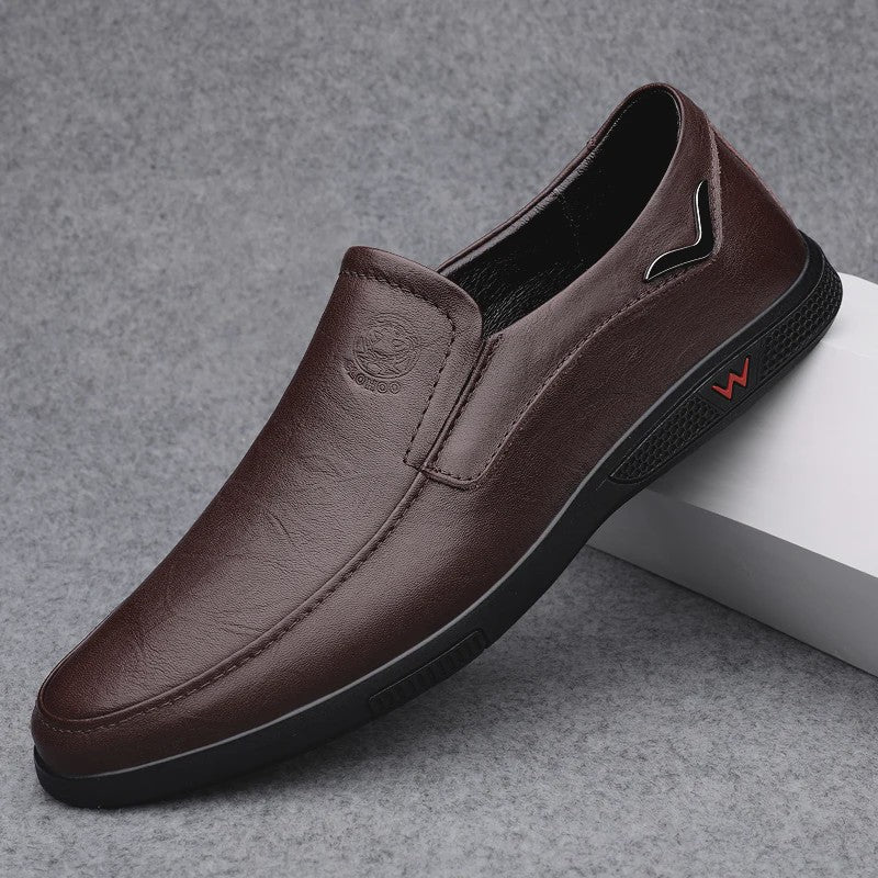 Handgemaakte Leren Herenschoenen - Zakelijk Casual - Rubberen Zool