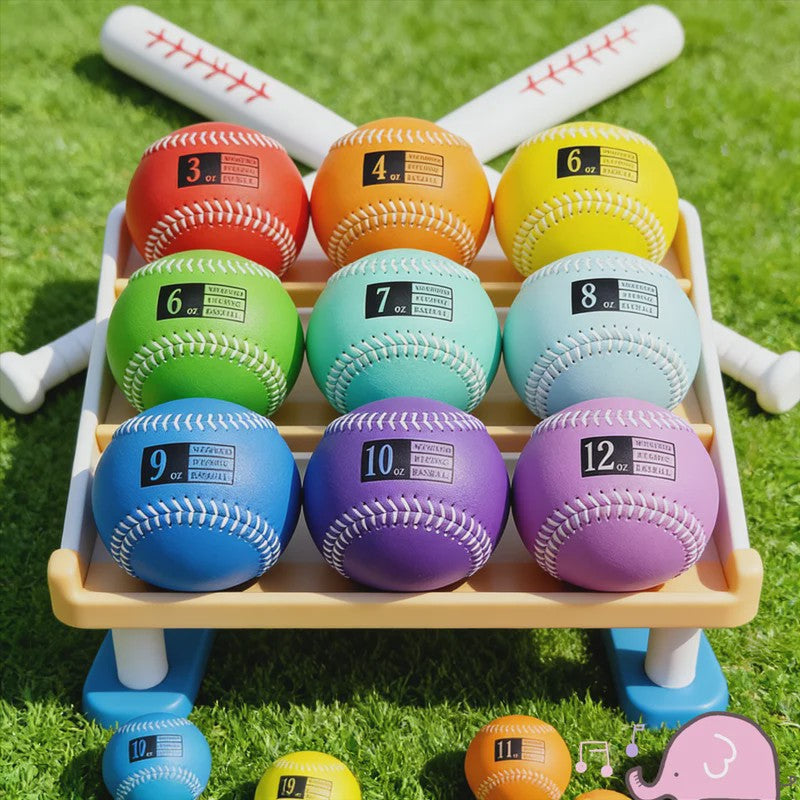 Professionele Verzwaarde Baseballs 3oz-12oz voor Krachttraining en Pitching Oefening