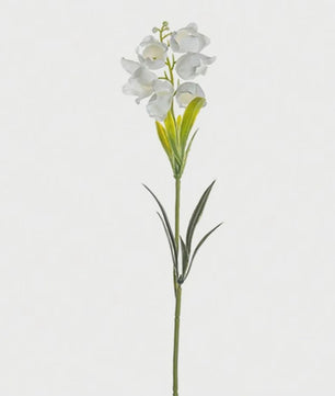 Kunstbloemen Canterbury Bells - Set van 10/20 Stuks - Witte Decoratie voor Huis, Bruiloft & Tuin
