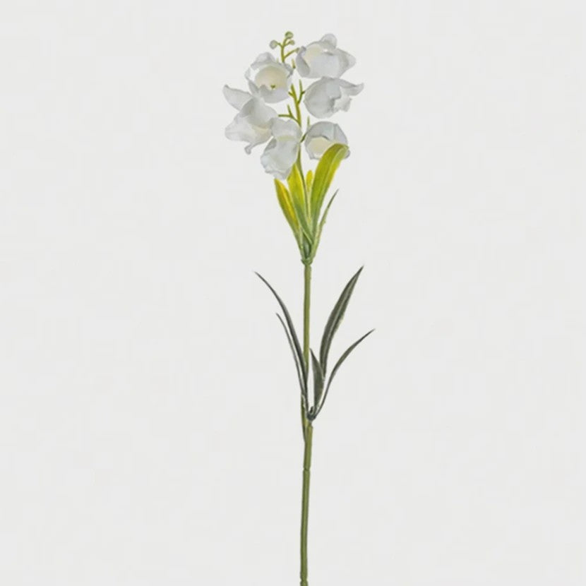 Kunstbloemen Canterbury Bells - Set van 10/20 Stuks - Witte Decoratie voor Huis, Bruiloft & Tuin