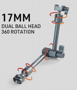 LEAPLIGHT Magic Arm 360° Rotatie met Balhoofd voor Camera, Livestreaming & Vloggen