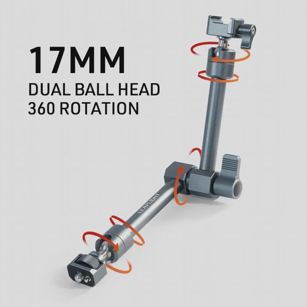LEAPLIGHT Magic Arm 360° Rotatie met Balhoofd voor Camera, Livestreaming & Vloggen
