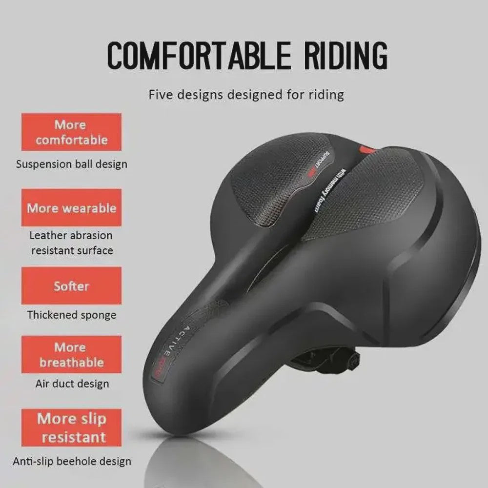 Comfortabel Fietszadel Heren Dames - Ademend, Schokabsorberend & Veilig - MTB Racefiets Zadel