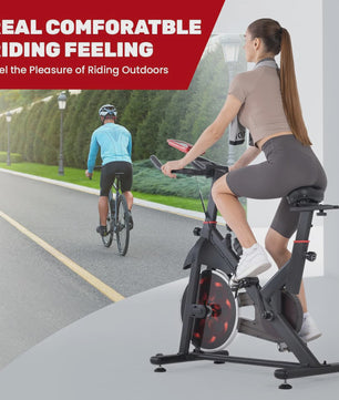 Stationaire Hometrainer met Magneetrem & 10kg Vliegwiel - LCD Display