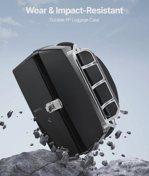 Motor Top Case Zwart 48L - Waterdicht PP Materiaal met Reflectiepaneel