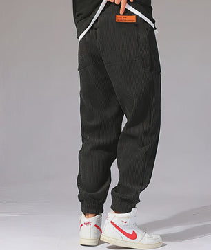 Warme Heren Corduroy Jogger Broek - Perfect voor Herfst & Winter Sport en Casual Gebruik
