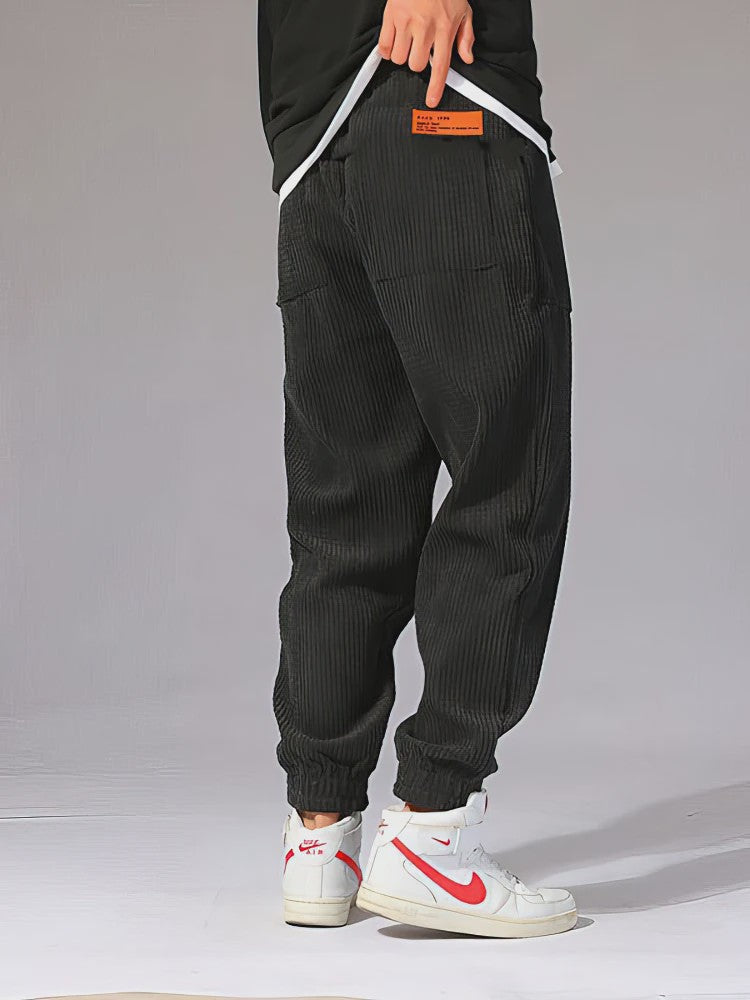 Warme Heren Corduroy Jogger Broek - Perfect voor Herfst & Winter Sport en Casual Gebruik