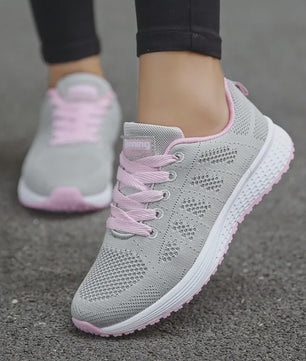 Dames Sneakers - Ademend Mesh Casual Schoenen voor Comfortabel Wandelen en Dagelijks Gebruik
