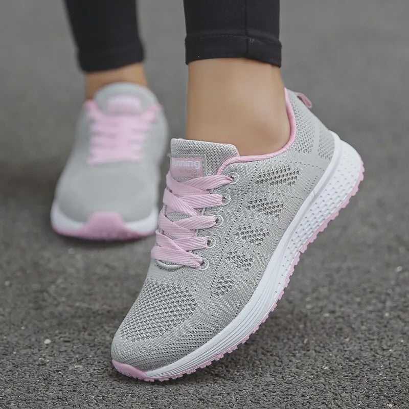 Dames Sneakers - Ademend Mesh Casual Schoenen voor Comfortabel Wandelen en Dagelijks Gebruik