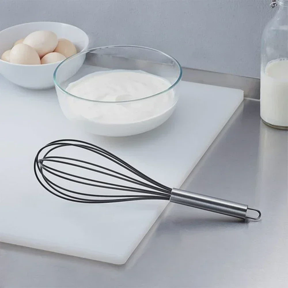 10-inch Roestvrijstalen Garde - Handmatige Eierklopper & Mixer voor Keuken
