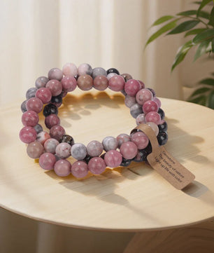 Natuursteen Kristal Kralen Armbanden Set - Amethist & Multi-Layer Combinaties