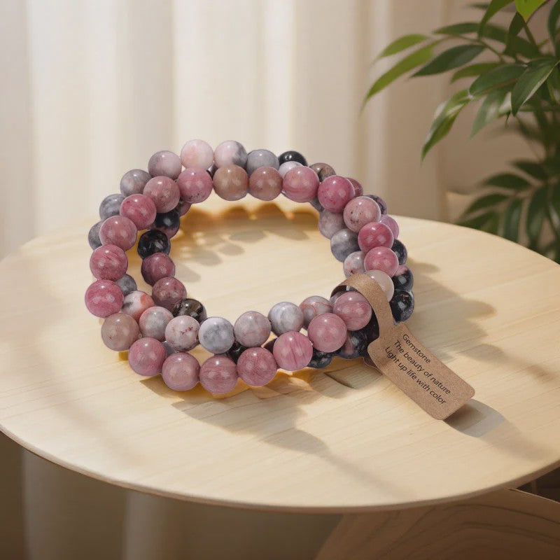 Natuursteen Kristal Kralen Armbanden Set - Amethist & Multi-Layer Combinaties