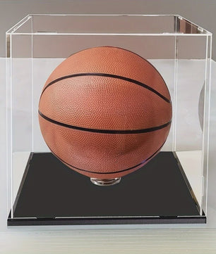Acryl Display Box met Bodemplaat - Stofvrij Presenteren van Sportballen