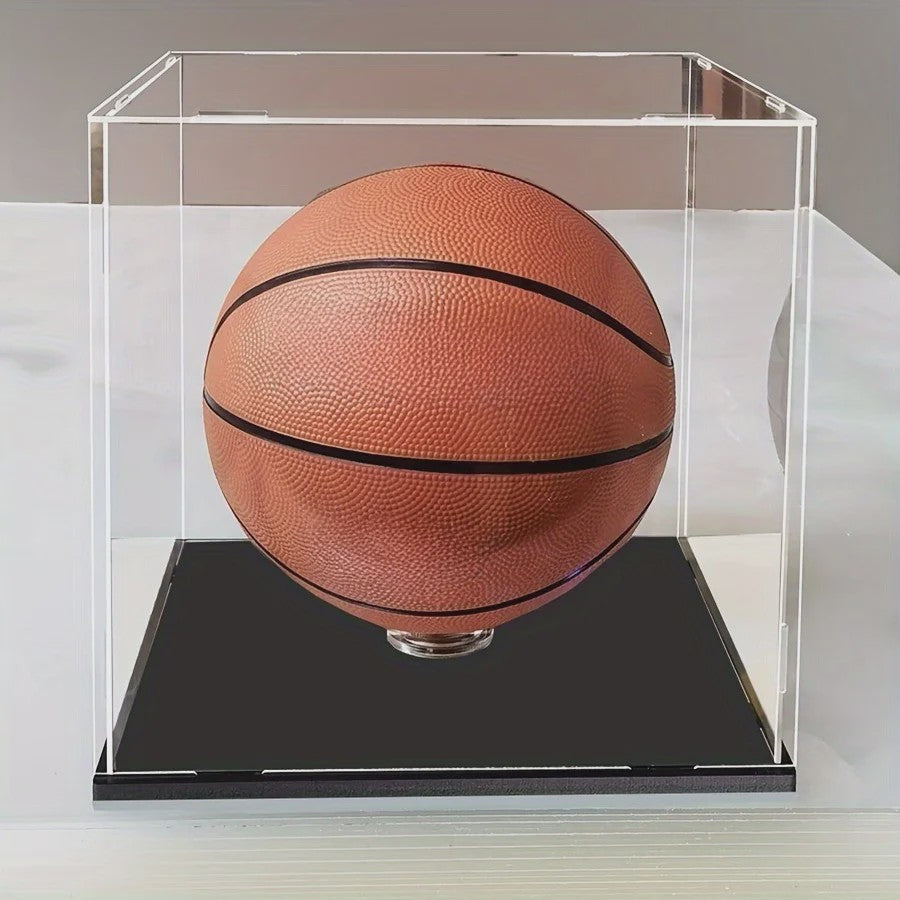 Acryl Display Box met Bodemplaat - Stofvrij Presenteren van Sportballen