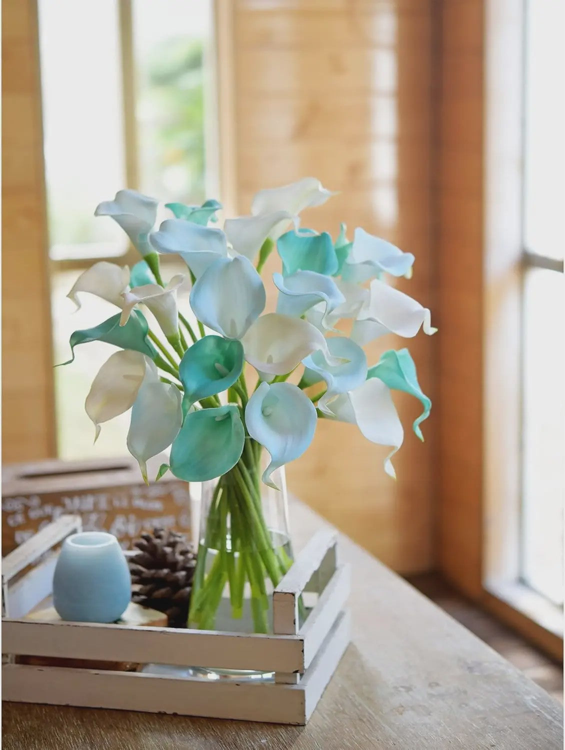 Real Touch Kunst Calla Lelies - Bruidsboeket & Bloemstukken (15 stuks)