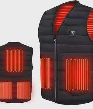 Verwarmd Vest met 9 Zones - Slimme Elektrische Winterjas voor Dames en Heren