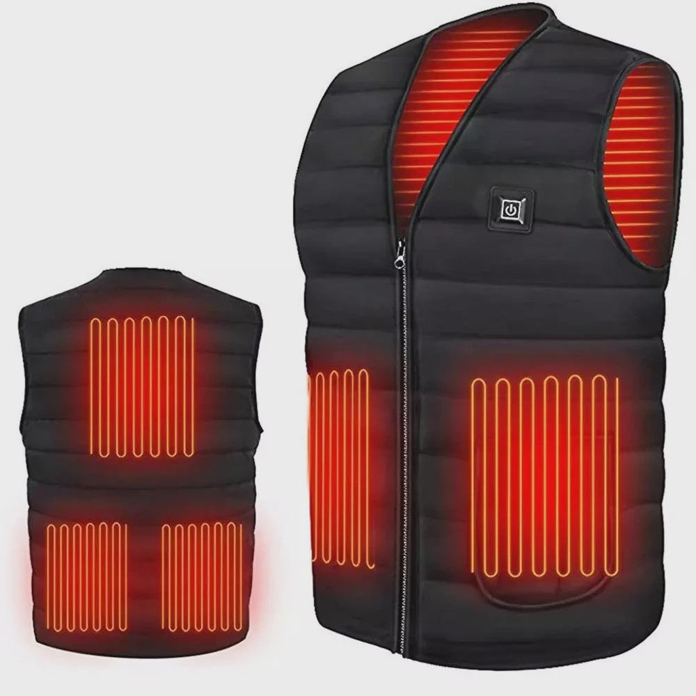 Verwarmd Vest met 9 Zones - Slimme Elektrische Winterjas voor Dames en Heren