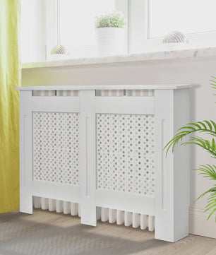 Homcom Houten Radiatorombouw 111.5x19x82cm - Elegant & Modern Design