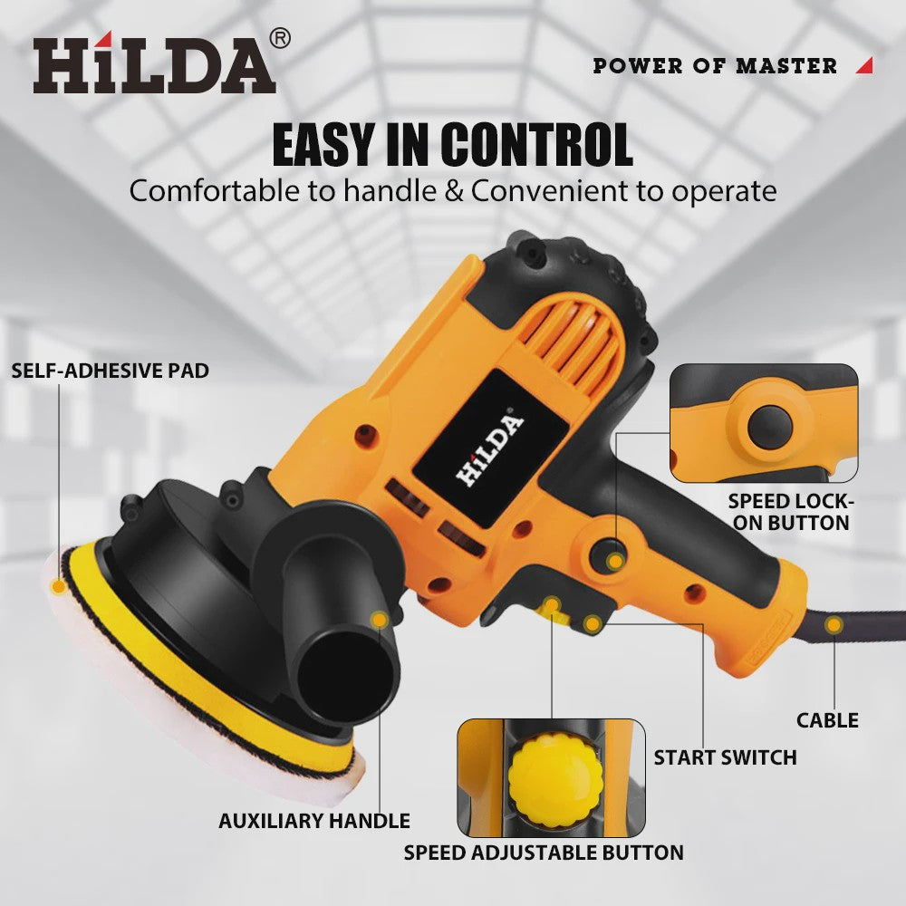 HILDA Polijstmachine met Instelbare Snelheid - Krachtig & Veelzijdig