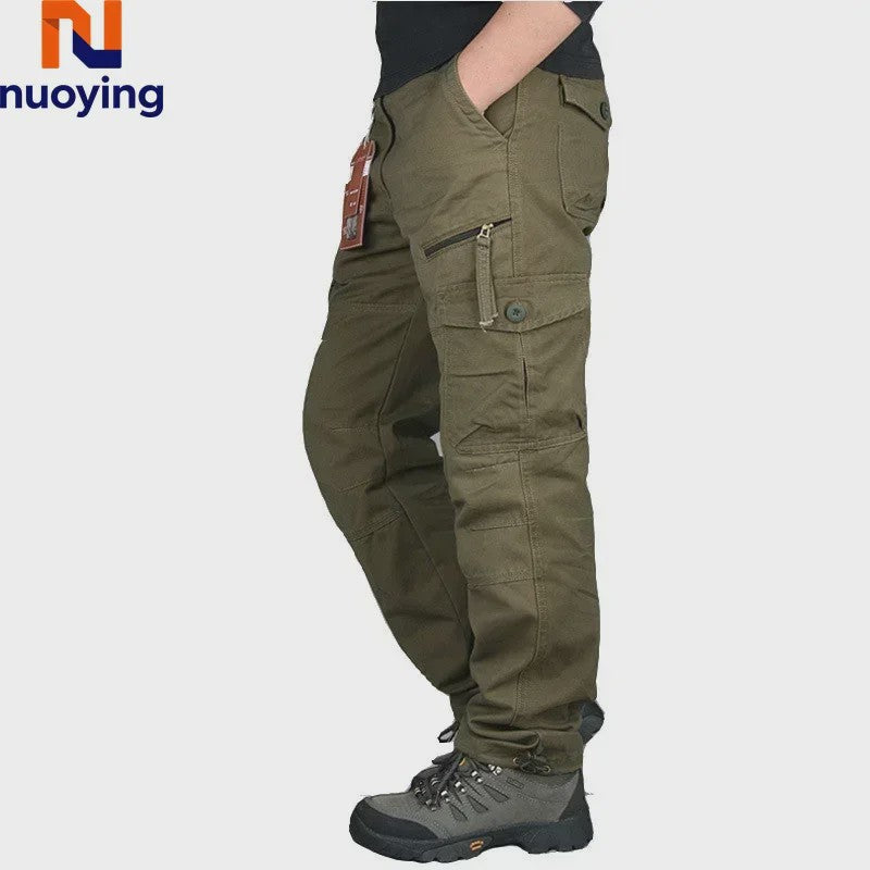 Heren Cargo Broek - Comfortabele Outdoor & Wandelbroek met Meerdere Zakken