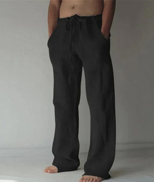 Linnen Heren Broek - Ademend & Comfortabel Zomerbroek met Elastische Taille