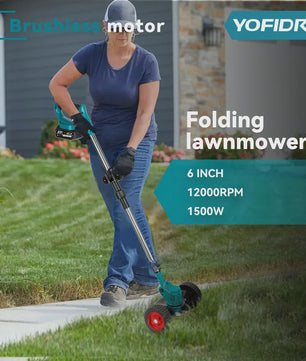 YOFIDRA Accu Grasmaaier & Trimmer - 100-135cm Verstelbaar - Makita 21V Batterij Compatibel